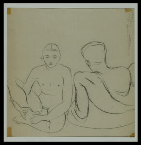 Studio di nudi, matita contè su carta, 1934; 